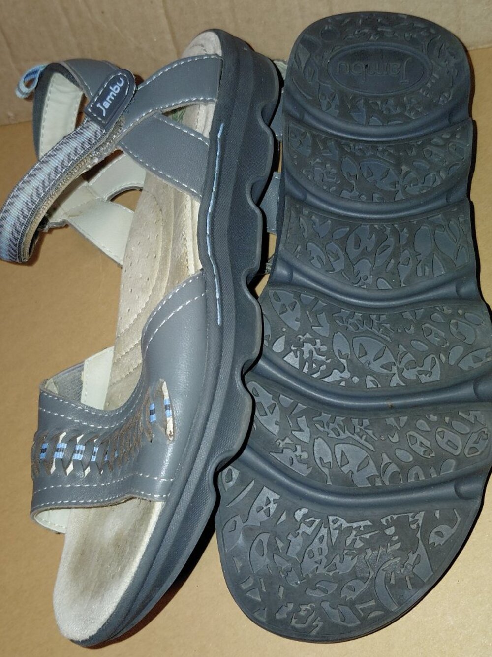 Jambu Monaco Sandal Women's Size 7.5 Gray - Picture 9 of 12